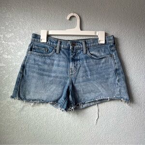 Banana Republic Mid Rise Denim Cutoff Shorts Size 29 Raw Hem